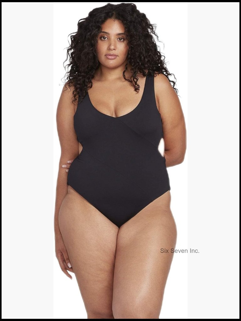 Women's One Piece Swimsuit With Tummy Control Adjustable Straps Quick Dry Upf